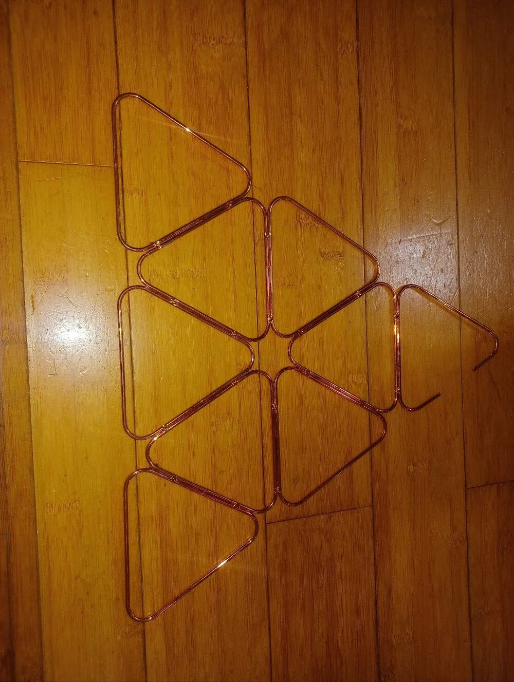 Copper Triangle Scarf Hangers
